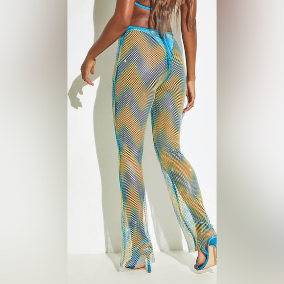 🔥SEXY🔥 PLT rhinestone coverup pants - Picture 4 of 7